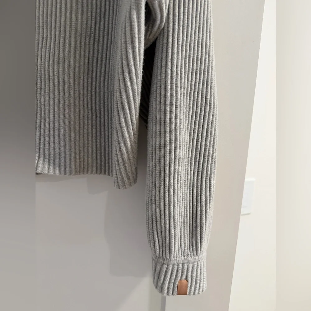 lunya | Sweaters | Lunya Cotton Silk Reversible Pullover In Mellow Grey - Picture 8 of 9